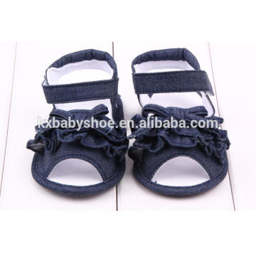 The New Summer Denim Bow Baby Toddler Sandals